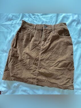 Hollister Brown Corduroy Mini Skirt